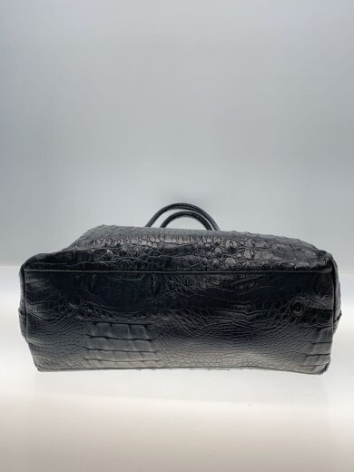 商品画像：クロコ型押し/トートバッグ/レザー/BLK/無地// 4