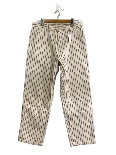 商品画像：ストレートパンツ/34/コットン/WHT/ストライプ/trade single knee pant// 1