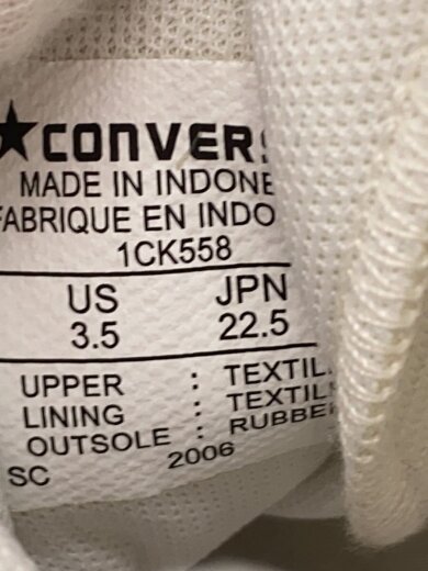 商品画像：チャックテイラー/ALL STAR 100 COLORS HI/ハイカットスニーカー/22.5cm/WHT/1CK558 5