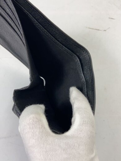 商品画像：2つ折り財布/レザー/BLK/無地/メンズ// 6