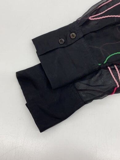 商品画像：長袖シャツ/FREE/ポリエステル/BLK/総柄/0225104930790// 6