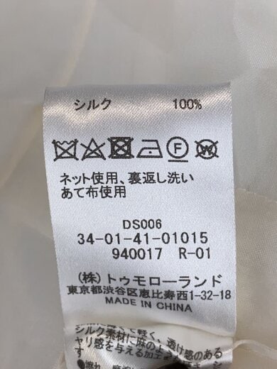 商品画像：長袖ブラウス/34/シルク/WHT/34-01-41-01015 5