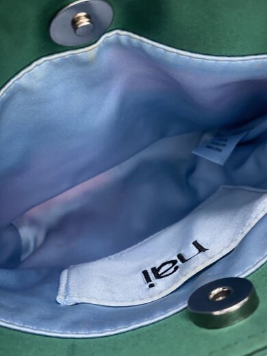 商品画像：Hai/ショルダーバッグ/シルク/GRN/チェック/VERA BAG 6