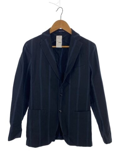 商品画像：テーラードジャケット/44/コットン/BLK/ストライプ 1