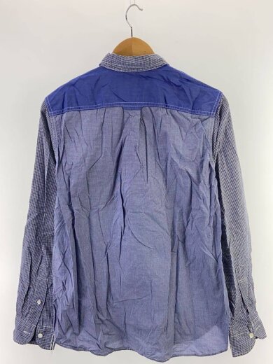 商品画像：長袖シャツ/S/コットン/ブルー/チェック/HS-B011 2