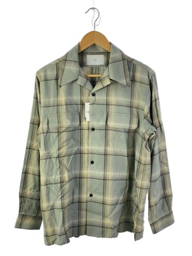 商品画像：長袖シャツ/1/レーヨン/GRY/チェック/2541000501 1