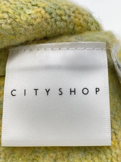 画像：CITYSHOPニットベスト(薄手)/--/アクリル/YLW/無地/23-080-042-2020-3-03