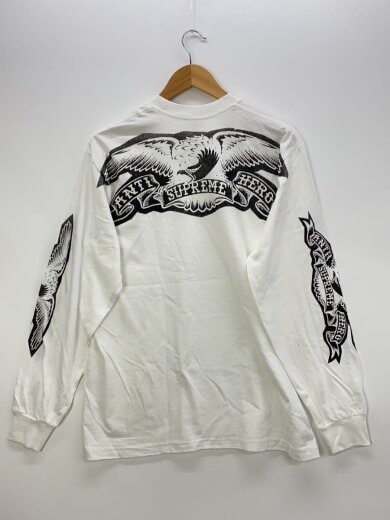 商品画像：長袖Tシャツ/M/コットン/WHT 2