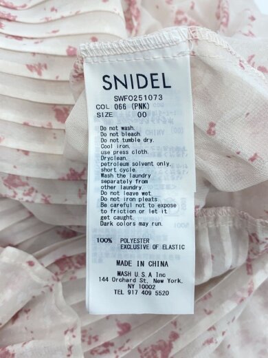 商品画像：ノースリーブワンピース/1/ポリエステル/ピンク/花柄/SWFO251073 4