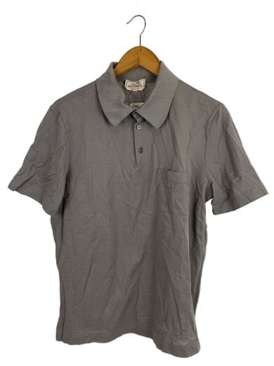 商品画像：ポロシャツ/L/コットン/GRY/無地 1