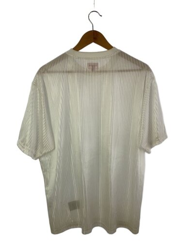 商品画像：Tシャツ/L/ポリエステル/WHT/ストライプ 2