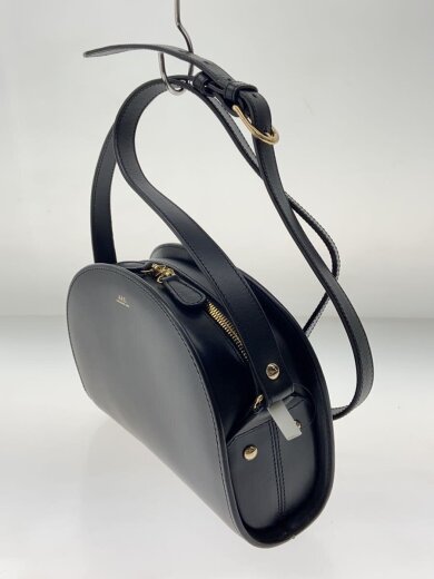 画像：A.P.C.ショルダーバッグ/レザー/BLK/無地2