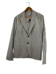 ジャケット/--/コットン/BLU/ストライプ/00142023