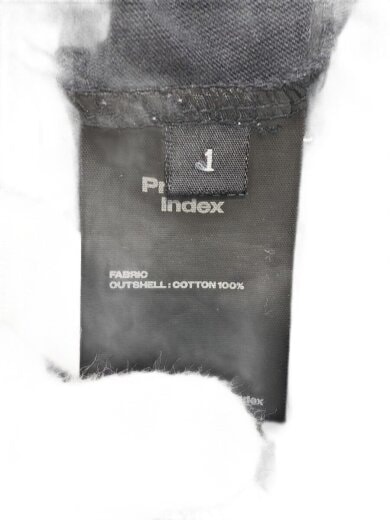 商品画像：PROTOCOL INDEX/Tシャツ/1/コットン/BLK 4
