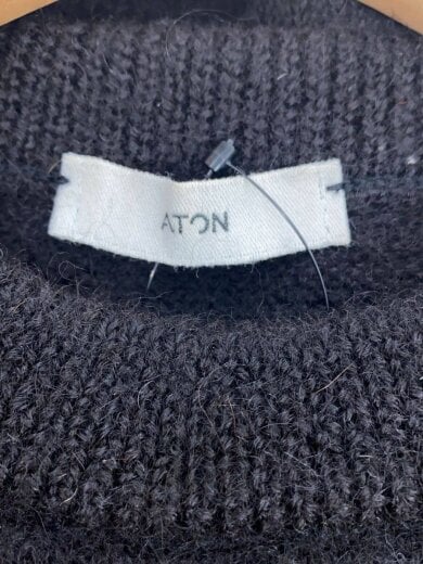 商品画像：ニット・セーター(厚手)/2/アルパカ/BLK/7035605 3