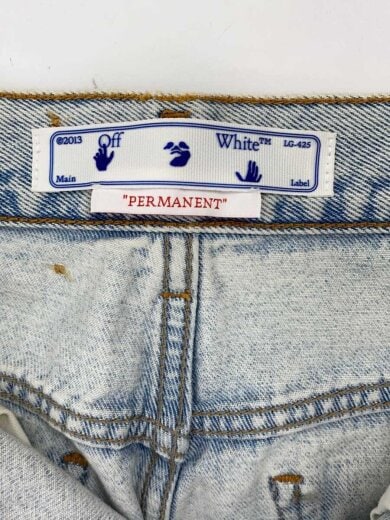 画像：OFF-WHITEストレートパンツ/27/デニム/IDG/OWYA018C99DEN0034