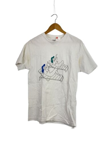 商品画像：Tシャツ/M/コットン/WHT/プリント 1