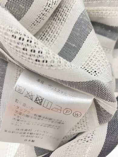 商品画像：長袖シャツ/0/ポリエステル/ホワイト/ストライプ/23SS-B-BL03// 4