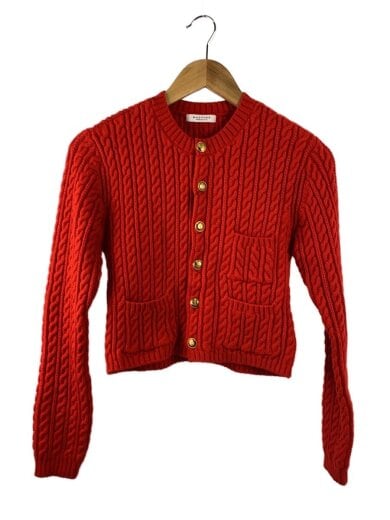 商品画像：カーディガン(薄手)/S/コットン/RED/12-02-34-02101 1