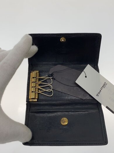 商品画像：キーケース/レザー/BLK/無地/メンズ 5