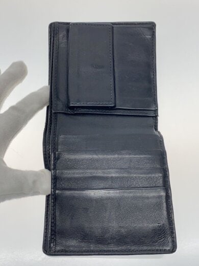 商品画像：2つ折り財布_マイクログッチシマ/レザー/BLK/メンズ// 4