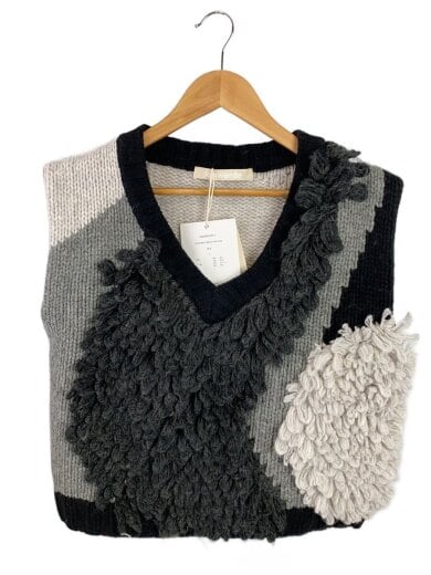 商品画像：ニットベスト(厚手)/FREE/ウール/BLK/022503051209 1