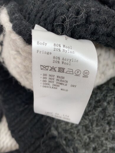 商品画像：ニットベスト(厚手)/FREE/ウール/BLK/022503051209 4