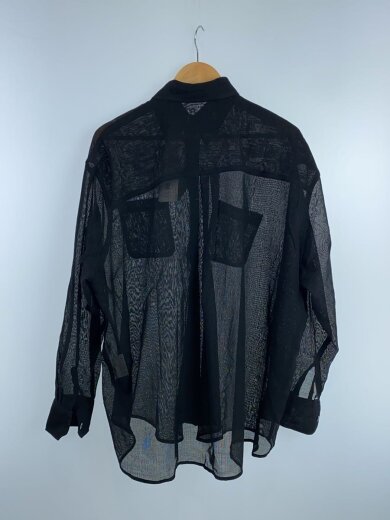 商品画像：長袖シャツ/1/ウール/BLK/無地/jie-245-SH04 2