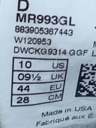 商品画像：ニューバランス/MR993/28cm/GRY 5