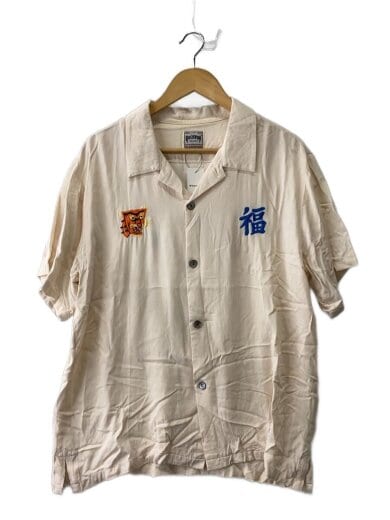 商品画像：半袖シャツ/XL/レーヨン/BEG/無地/40935// 1