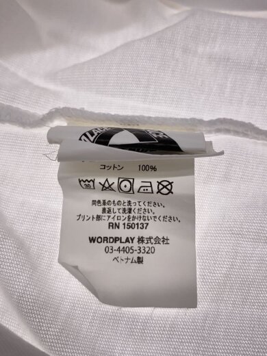 商品画像：Tシャツ/M/コットン/WHT/プリント// 4