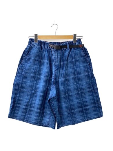 商品画像：ショートパンツ/M/コットン/BLU/チェック/G6SM-P023// 1