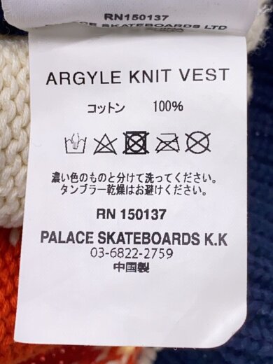 商品画像：ニットベスト(厚手)/M/コットン/マルチカラー/総柄// 4