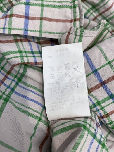 商品画像：半袖シャツ/4/コットン/BEG/チェック// 5