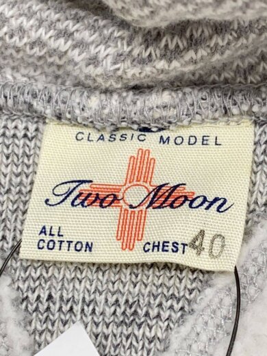 画像：TWO MOONパーカー/40/コットン/GRY3