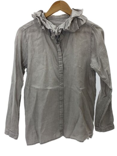 商品画像：長袖ブラウス/FREE/リネン/GRY/01224-1285 1