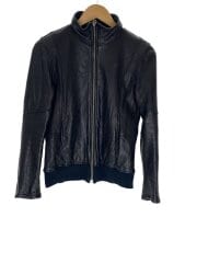 レザージャケット・ブルゾン/36/牛革/BLK/無地/41119