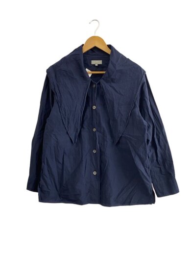 商品画像：fine cotton silk/長袖ブラウス/2/NVY/578-3153005/使用感// 1
