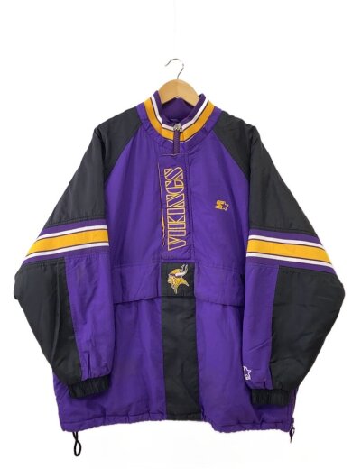 商品画像：汚れ破れ有/PRO LINE/NFLバイキングス/ジャケット/XL/ナイロン/PUP/無地 1