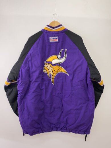 商品画像：汚れ破れ有/PRO LINE/NFLバイキングス/ジャケット/XL/ナイロン/PUP/無地 2