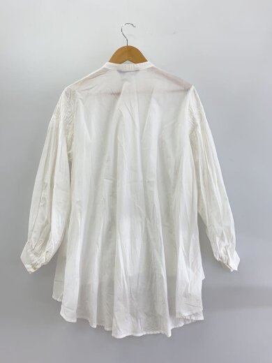 商品画像：長袖ブラウス/--/コットン/WHT/無地/1-230014 2