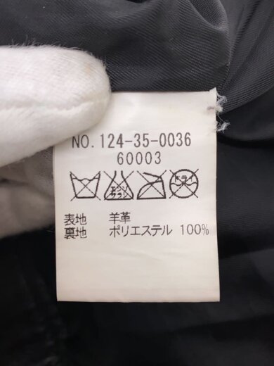商品画像：レザージャケット・ブルゾン/M/羊革/BLK/124-35-0036// 5