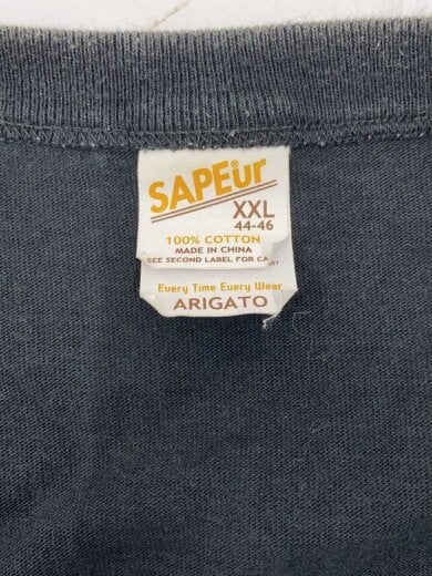 商品画像：Tシャツ/XXL/コットン/BLK 3