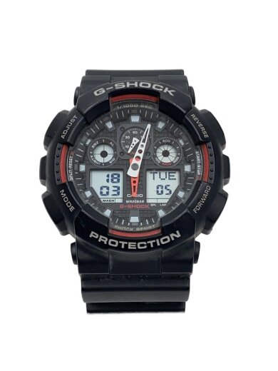 商品画像：腕時計/アナログ/BLK/BLK/GA-100 1