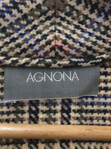 画像：Agnonaアニオナ/ガウンコート/--/カシミア/ブラウン/チェック//3
