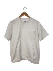 High Bulky Pocket Tee/S/コットン/ホワイト/N25SH056