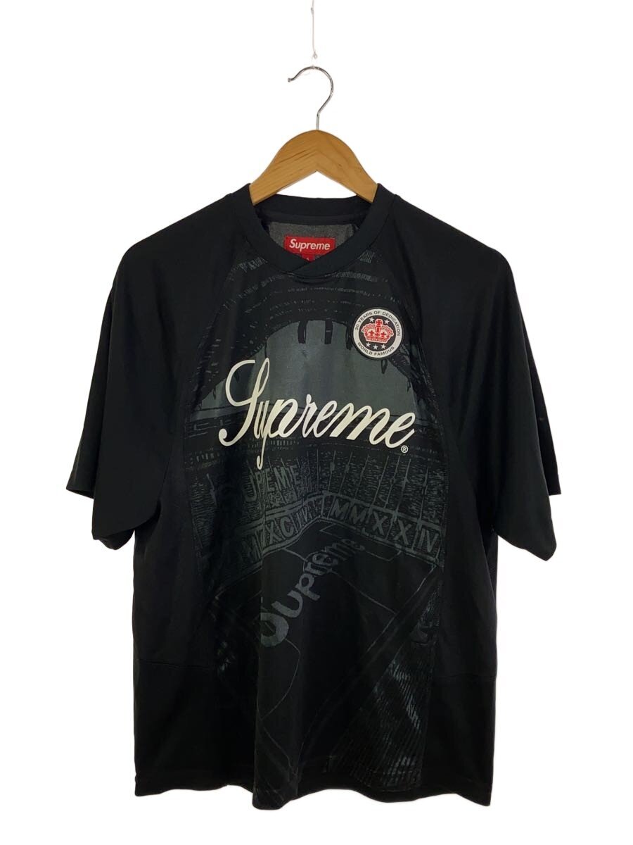 Supreme / 24SS/JACQUARD SOCCER JERSEY/S/ポリエステル/BLK
