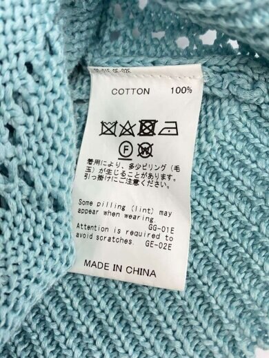 商品画像：22SS/A.J.Knit Vest/--/コットン/BLU/無地 4