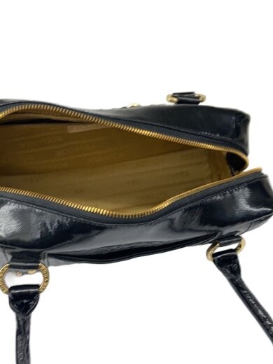 商品画像：オーストリッチ/クロコ型押し/ハンドバッグ/レザー/BLK 6