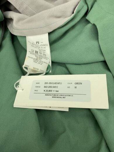 商品画像：20SS/ZENITH-OPEN COLLARED SHIRT/M/レーヨン/GRN/RAD-20SS-SH012 4